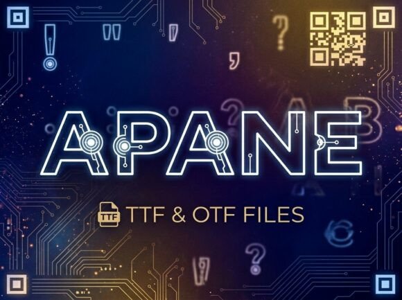 Apane: A Futuristic Display Typeface for Editorial Impact