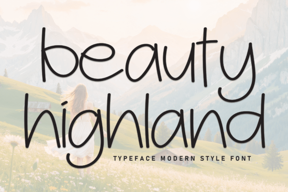 Beauty Highland: A Friendly Handwritten Display Font for Editorial Design