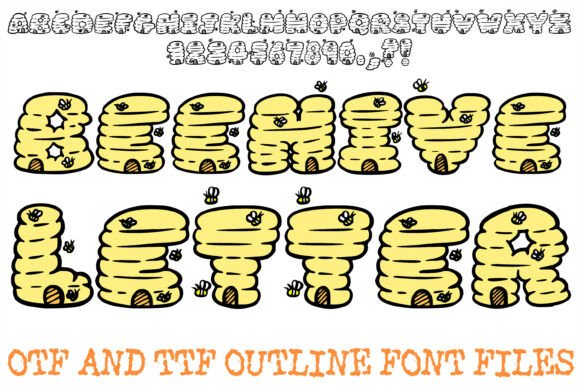 Beehive Letter: A Playful Display Font for Digital Branding
