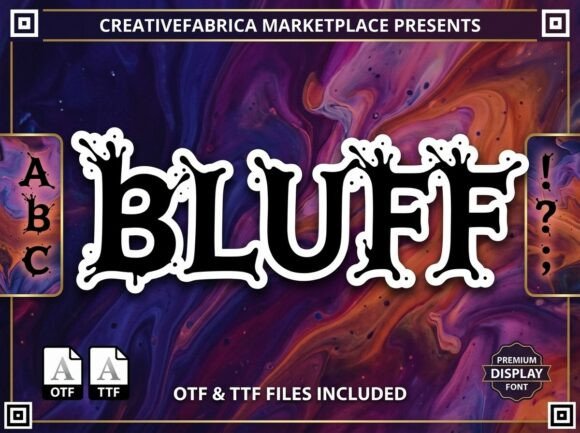 Bluff: A Bold Display Font That Commands Attention