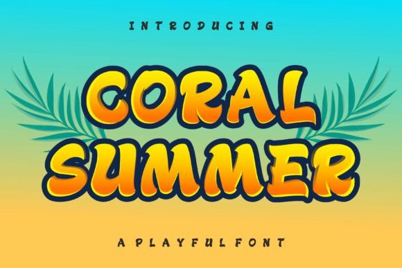 Coral Summer: A Cheerful Display Font for Handmade Joy