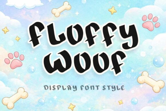 Floffy Woof: A Playful Display Font for Digital Branding