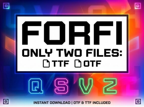 Forfi: A Standout Display Font for Digital Branding