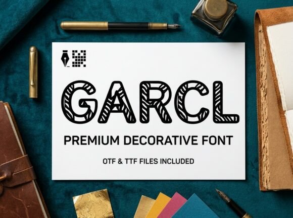 Garcl: A Bold Display Font for Digital Brand Impact