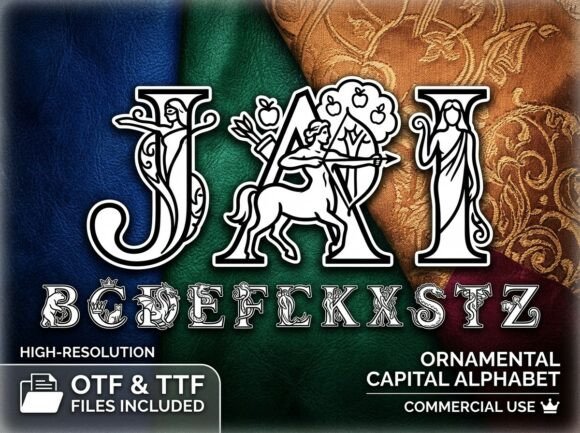Jai: A Mythic Display Typeface for Handmade Creators