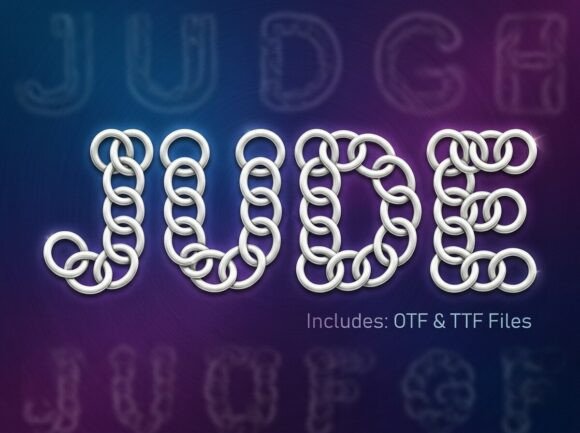 Jude: A Bold Display Font for Handmade Makers