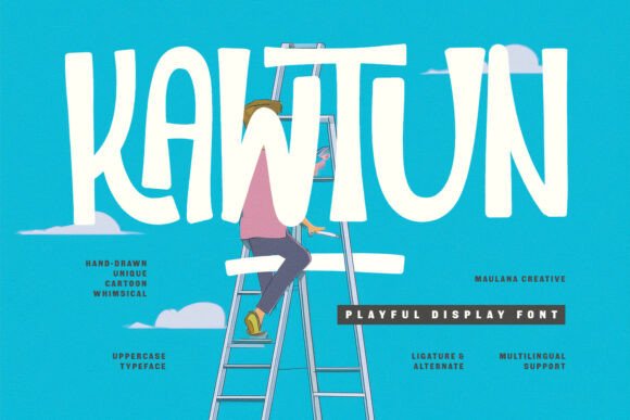 Kawtun: A Playful Display Font That Elevates Small Business Branding