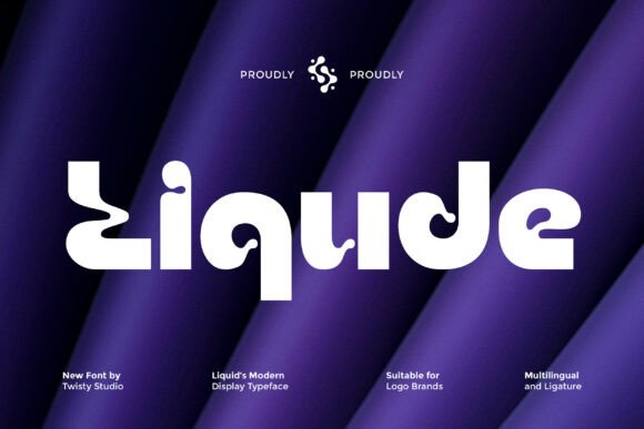 Liqude: A Liquid-Inspired Display Typeface for Thoughtful Typography