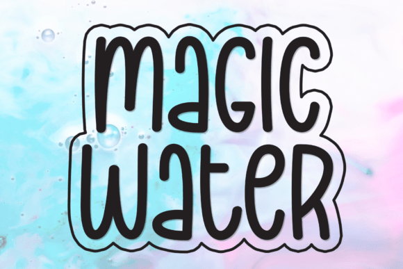 Magic Water Handwritten Display Font for Crafters