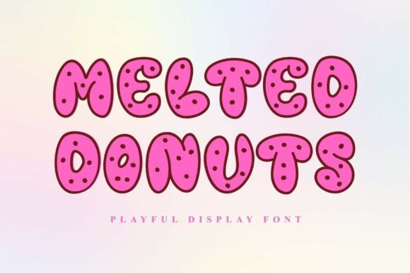 Melted Donuts Font: A Playful, Professional Display Typeface for Small Businesses