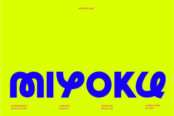 Miyoku: A Bold Display Font for Digital Branding