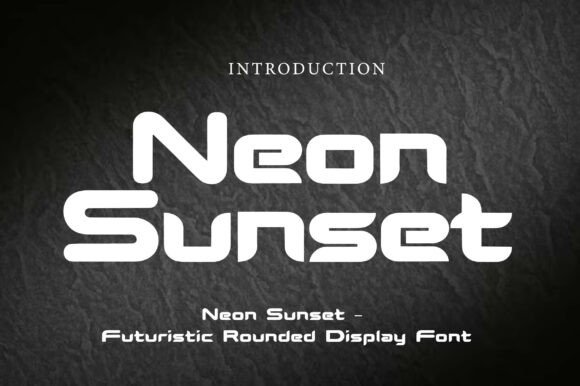 Neon Sunset Font: Your Go-To Display Typeface for Handmade Brands