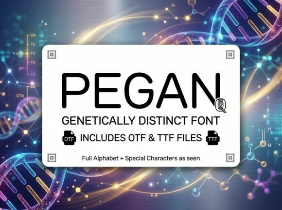 Pegan: A Technical Display Typeface for Digital Clarity