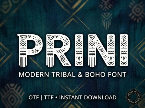 Prini: A Bold Display Font That Commands Attention