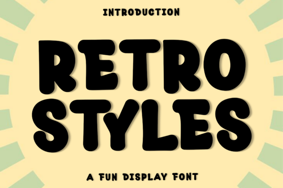 Retro Styles: A Festive Display Font That Elevates Small Business Branding