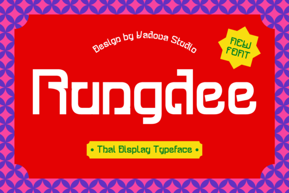 Rungdee Thai Display Font for Scroll-Stopping Campaigns