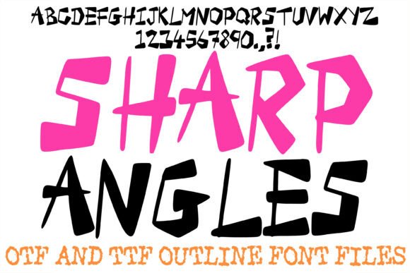 Sharp Angles: A Display Font That Cuts Through the Feed
