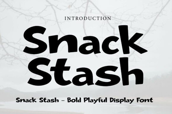 Snack Stash: A Display Font That Makes Your Headlines Pop