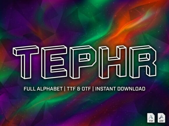 Tephr: A Bold Display Font That Makes Handmade Products Shine
