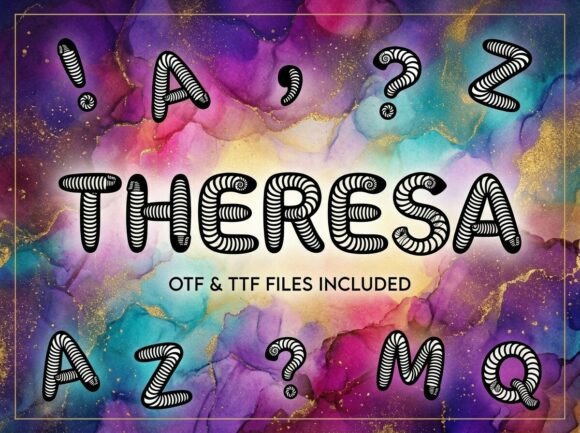 Theresa: A Display Font That Makes Your Brand Instantly Memorable